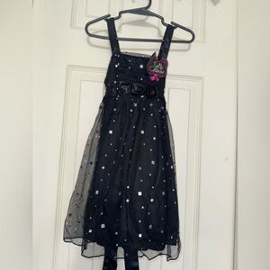 New with Tags Self Esteem Vintage Y2K Girls Black Sequin Dress 4T